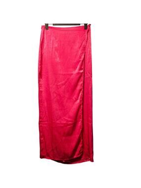 Hello Molly pink wrap maxi skirt nwt size 4